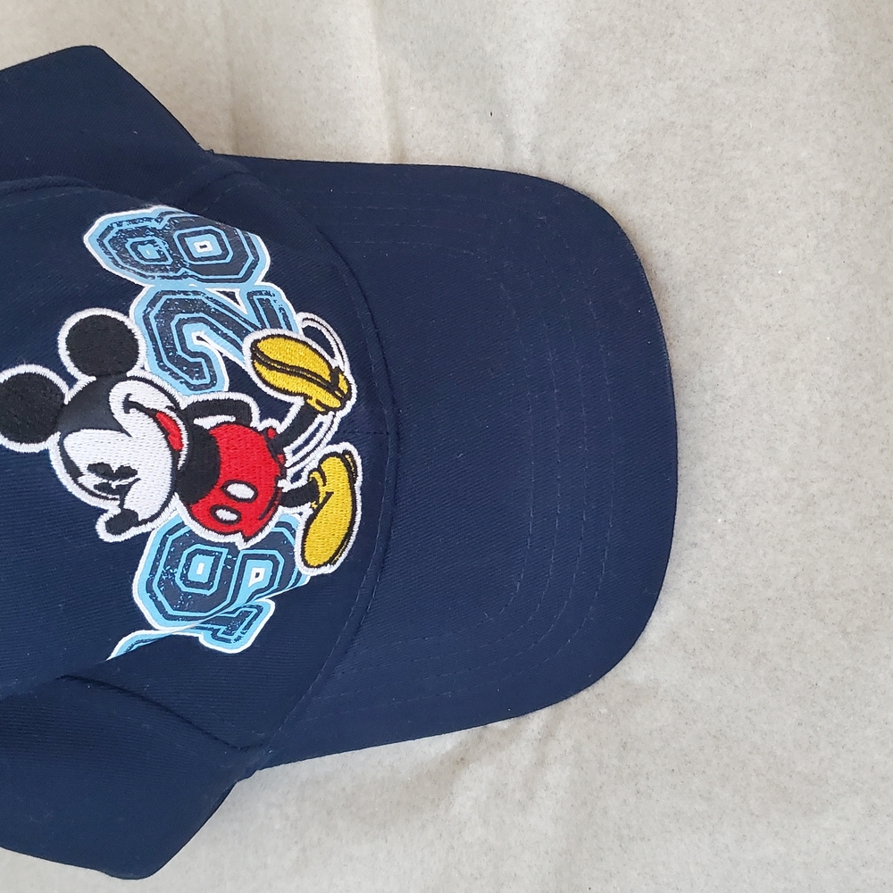 Blue Cap with Mickey Mouse Embroidery